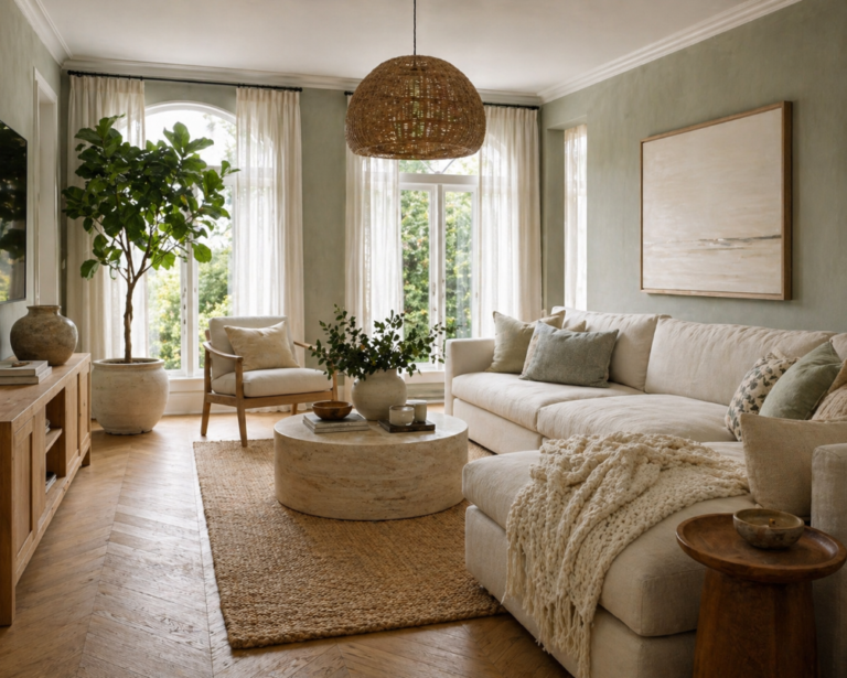 Sage Green Living Room Transformation — 9 Amazon Pieces Under $1,800