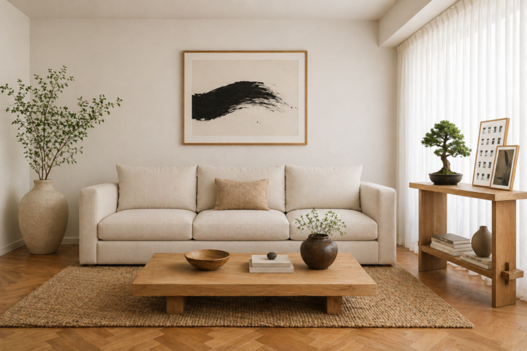 Japandi Living Room Style, 9 Amazon Pieces Under $1,800